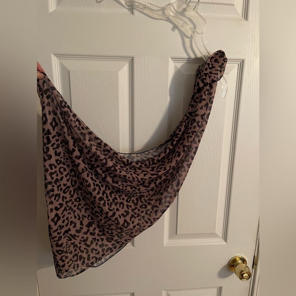 Cheetah Print Bathing Suit Bottom Cover Up